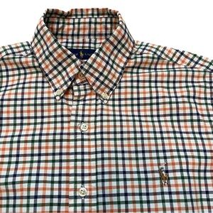 EUC Polo Ralph Lauren Shirt Check Plaid Button Down Oxford Men’s M Pony Classic